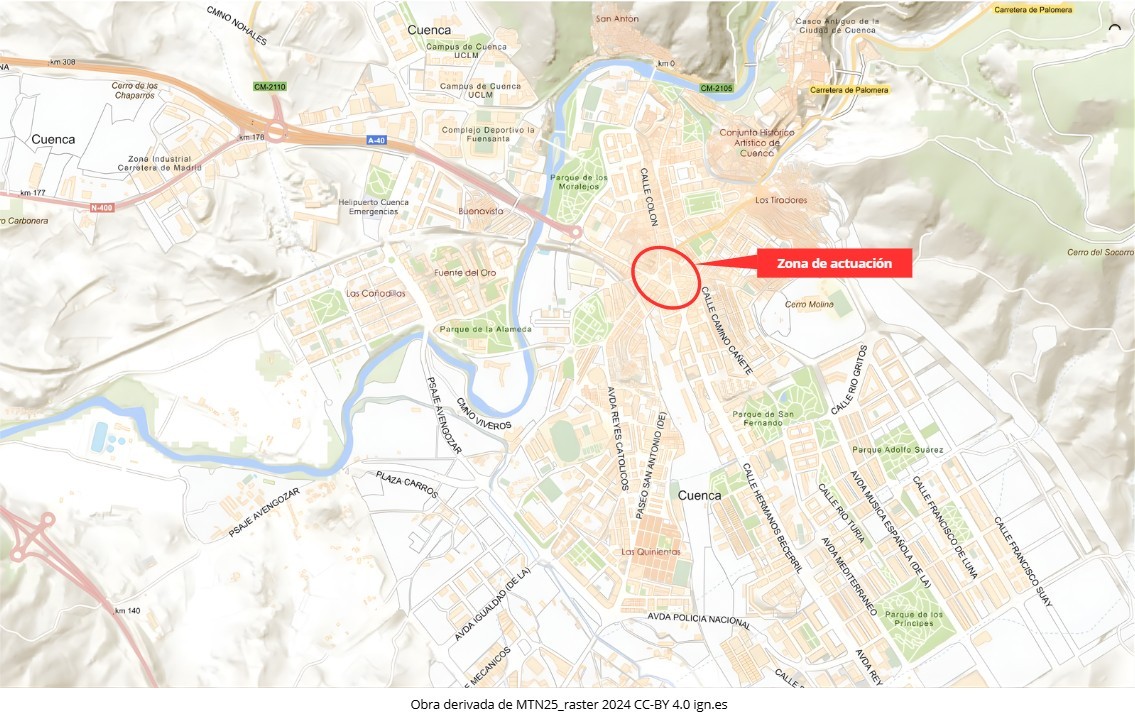 El Ayto. de Cuenca encarga a Viales el proyecto de mejora y rehabilitación de la urbanización en la calle Hurtado Mendoza y plaza del Xúcar