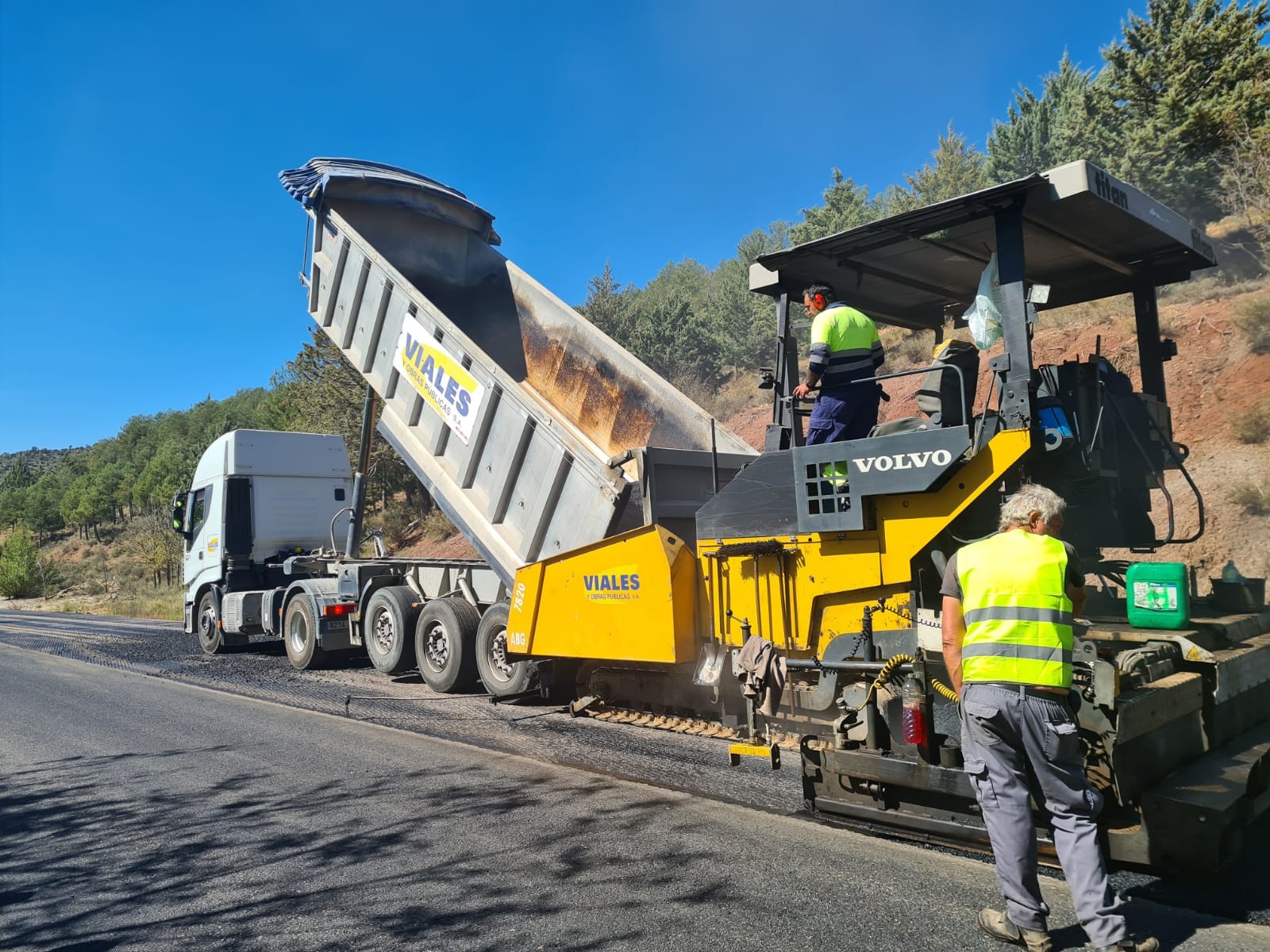 Obras en N320, N420 y N400 por temporal Filomena en Miraflores de la sierra (Madrid)