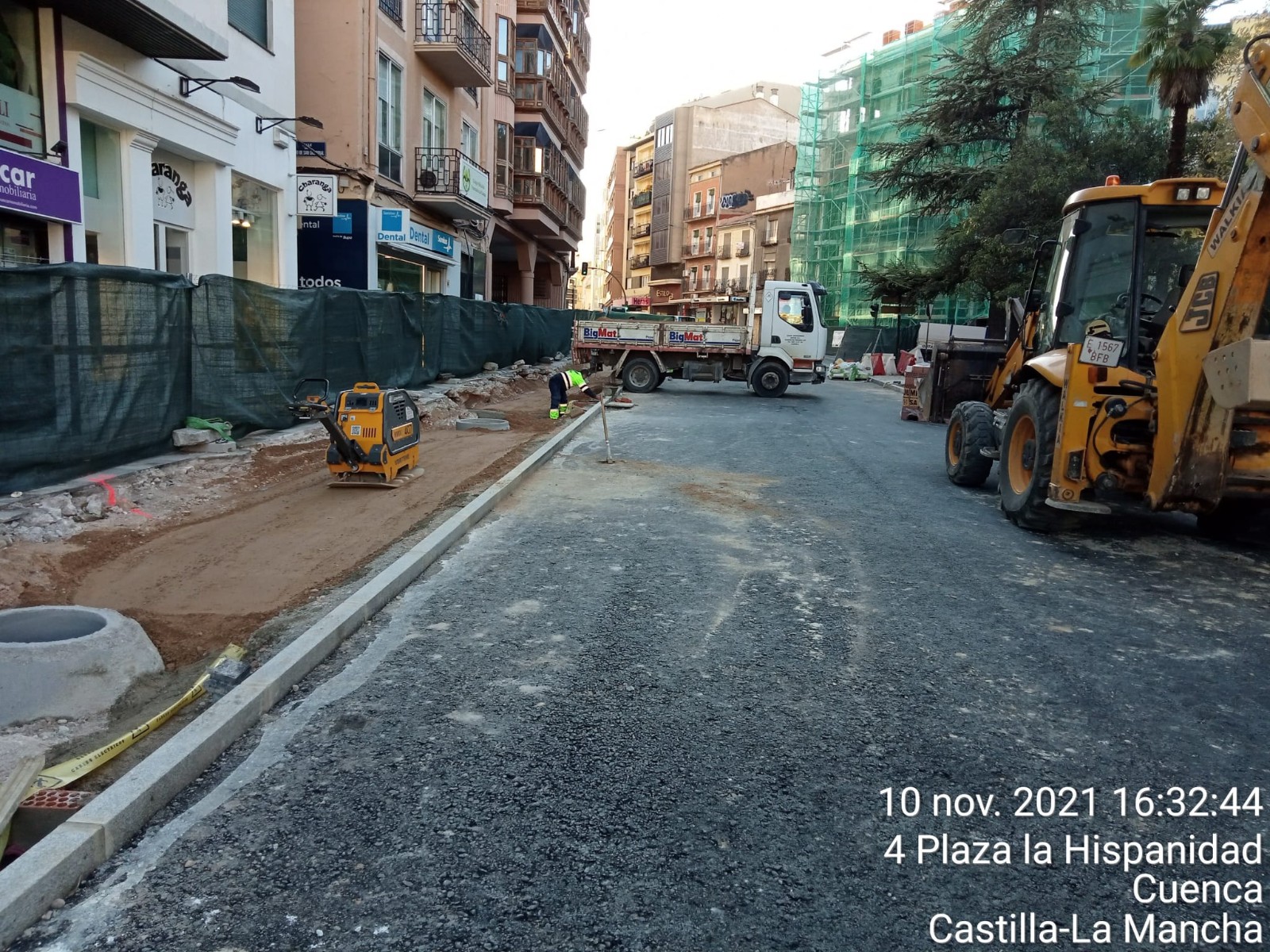 Obra de emergencia en Plaza hispanidad (Cuenca)